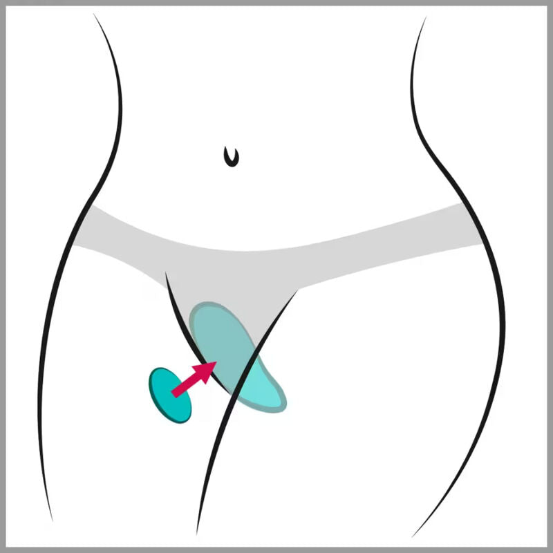 We-Vibe Moxie+ pikkuhousuvibraattori magneettikiinnityksellä, aqua