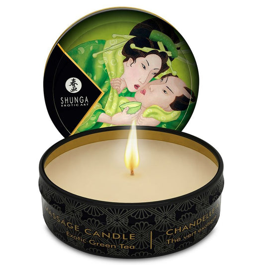 Shunga Mini Caress By Candelight Massage Candle T Green 30 Ml | Niks.fi verkkokauppa