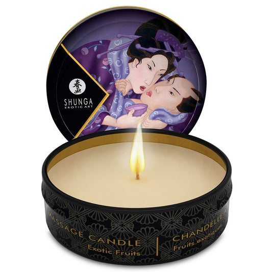 Shunga Mini Caress By Candelight Exotic Fruits Massage Candle 30 Ml | Niks.fi verkkokauppa