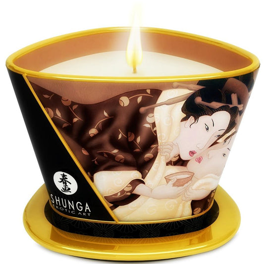 Shunga Mini Caress By Candelight Chocolate Massage Candle 170 Ml | Niks.fi verkkokauppa