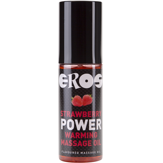 Eros Strawberry Power Warming Massage Oil | Niks.fi verkkokauppa