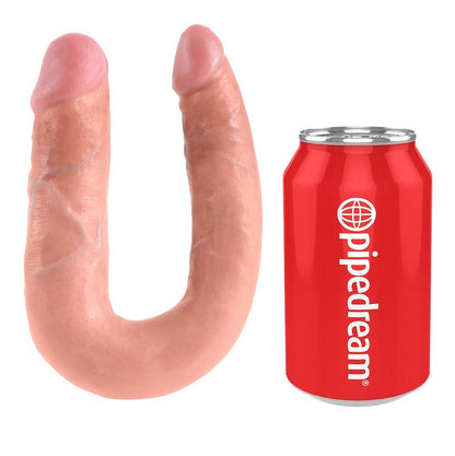 King Cock U-Shaped Medium Double Trouble Flesh 13.9 Cm | Niks.fi verkkokauppa