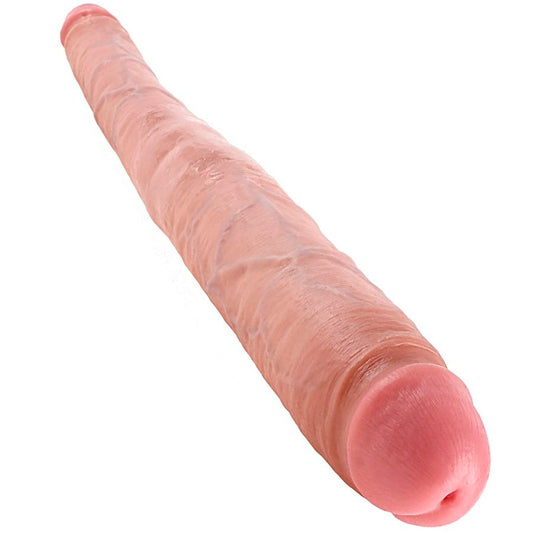 King Cock Slim Double Dildo Flesh 40.6 Cm | Niks.fi verkkokauppa