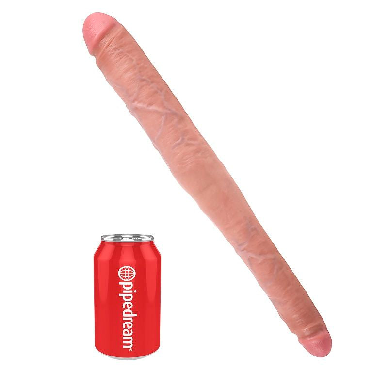 King Cock Slim Double Dildo Flesh 40.6 Cm | Niks.fi verkkokauppa