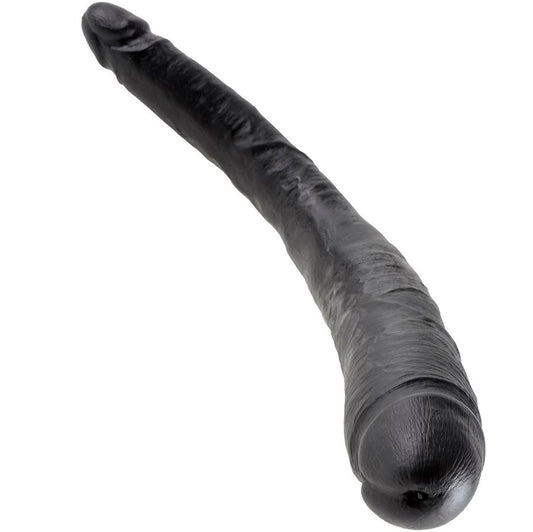 King Cock Slim Double Dildo Black 40.6 Cm | Niks.fi verkkokauppa