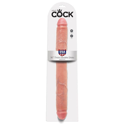 King Cock Thick Double Dildo Flesh 40.6 Cm | Niks.fi verkkokauppa