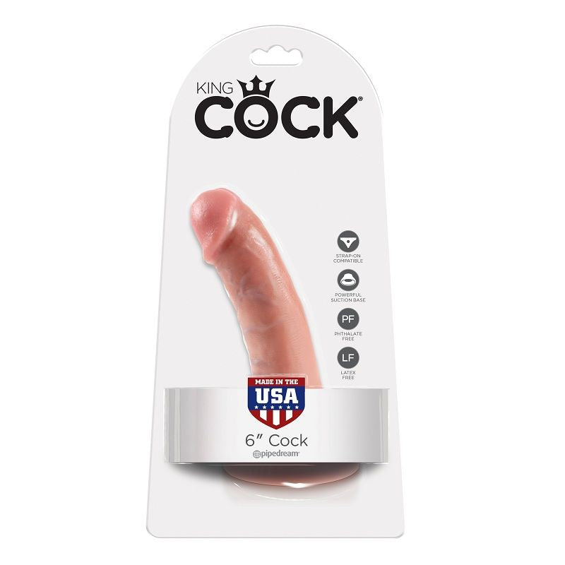 King Cock 6 Dildo Flesh 15.2 Cm | Niks.fi verkkokauppa
