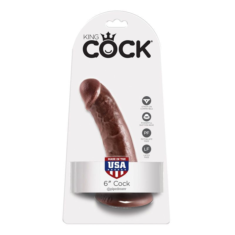 King Cock6" Cock Brown 15.2 Cm | Niks.fi verkkokauppa