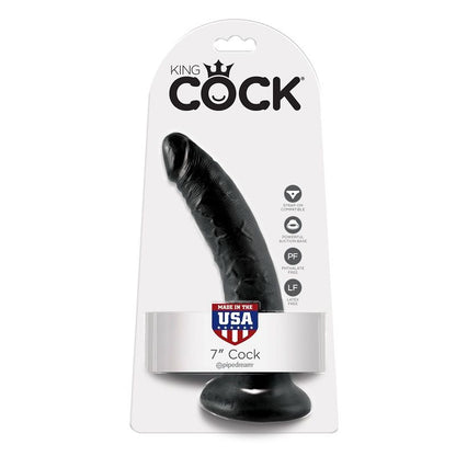 King Cock 7 Dildo Black 17.8 Cm | Niks.fi verkkokauppa