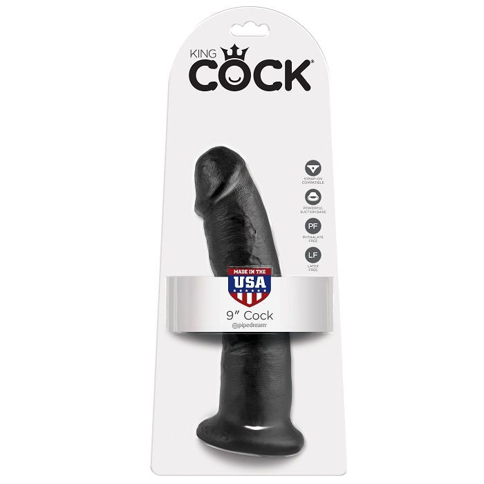 King Cock 9 Dildo Black 22.9 Cm | Niks.fi verkkokauppa