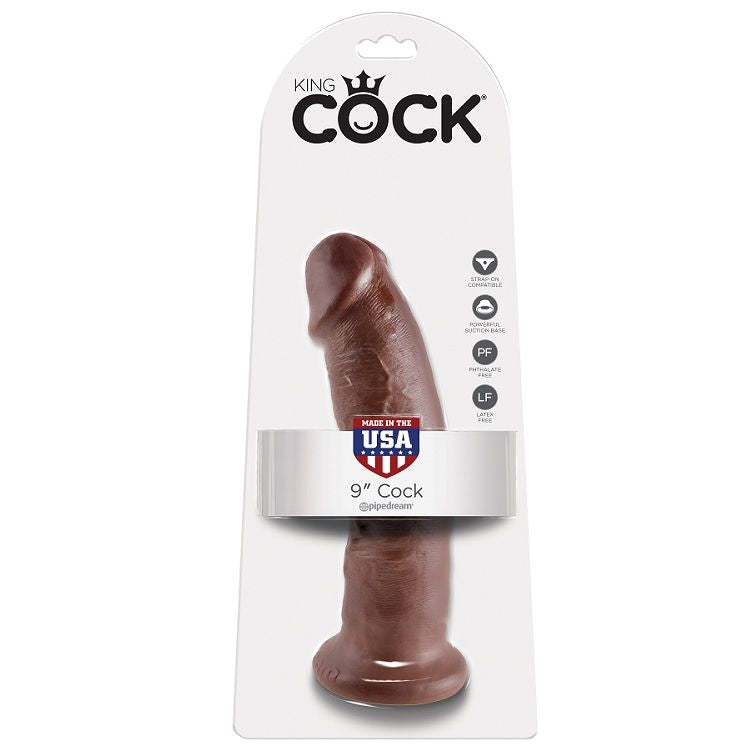 King Cock 9 Dildo Brown 22.9 Cm | Niks.fi verkkokauppa