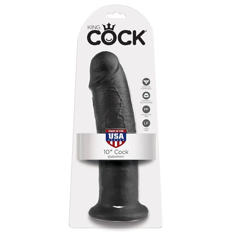 King Cock 10 Dildo Black 25 Cm | Niks.fi verkkokauppa