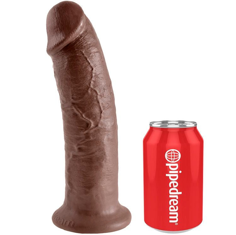King Cock 10 Dildo Brown 25.4 Cm | Niks.fi verkkokauppa