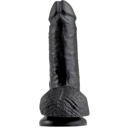 King Cock 7 Dildo Black With Balls 17.8 Cm | Niks.fi verkkokauppa