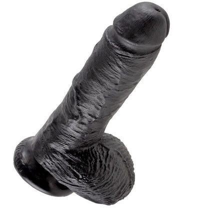 King Cock 8 Dildo Black With Balls 20.3 Cm | Niks.fi verkkokauppa