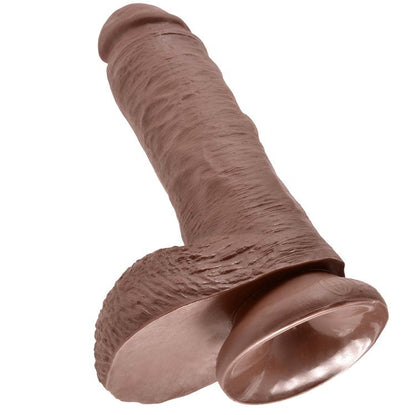 King Cock 8" Cock Brown With Balls 20.3 Cm | Niks.fi verkkokauppa