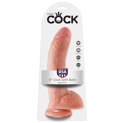 King Cock 9 Dildo Flesh With Balls 22.9 Cm | Niks.fi verkkokauppa