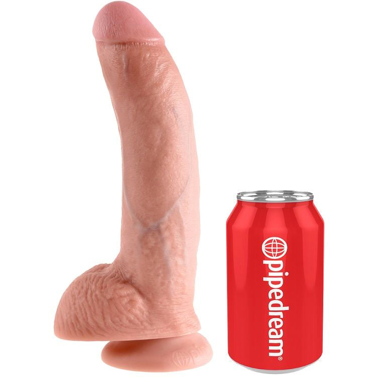 King Cock 9 Dildo Flesh With Balls 22.9 Cm | Niks.fi verkkokauppa