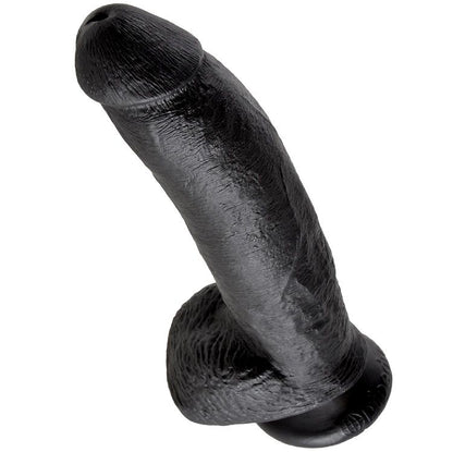 King Cock 9 Dildo Black With Balls 22.9 Cm | Niks.fi verkkokauppa