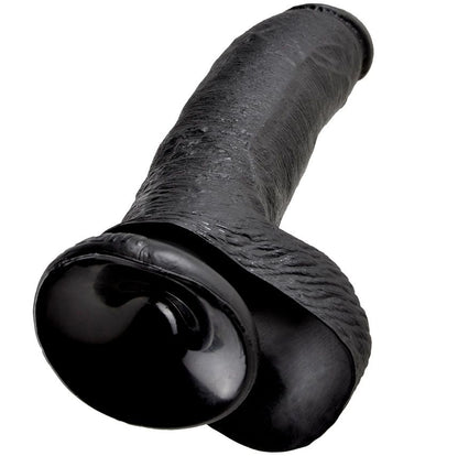 King Cock 9 Dildo Black With Balls 22.9 Cm | Niks.fi verkkokauppa