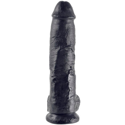 King Cock 10 Dildo Black With Balls 25.4 Cm | Niks.fi verkkokauppa