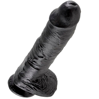 King Cock 10 Dildo Black With Balls 25.4 Cm | Niks.fi verkkokauppa
