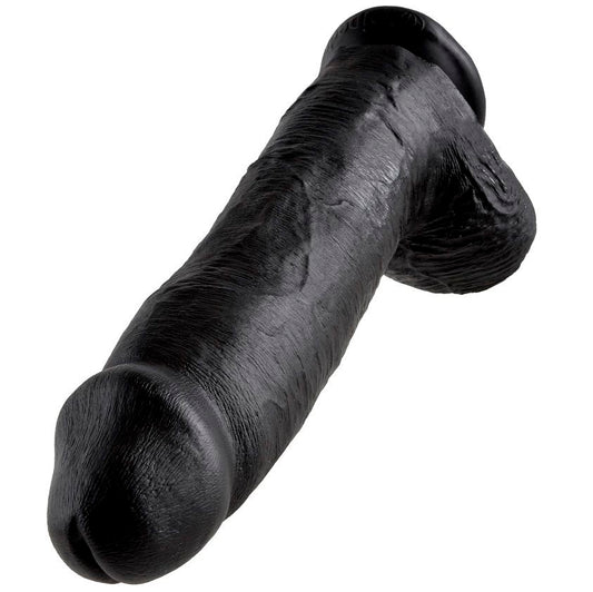King Cock 12 Dildo Black With Balls 30.48 Cm | Niks.fi verkkokauppa
