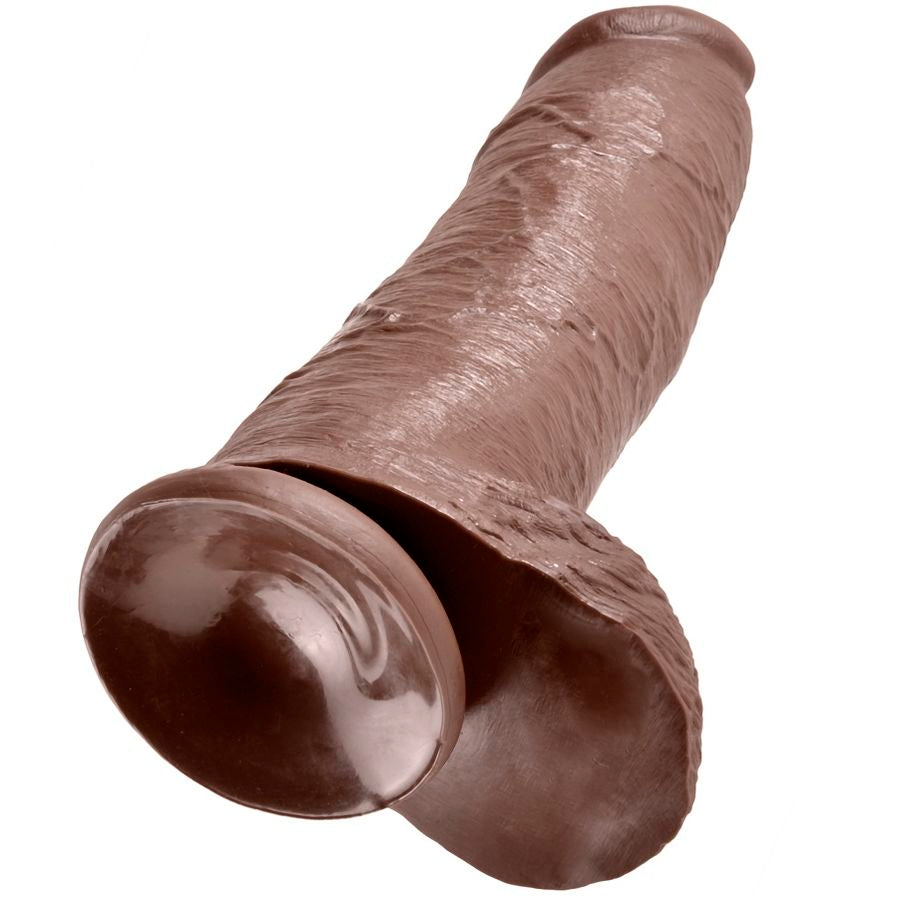 King Cock 12 Dildo Brown With Balls 30.48 Cm | Niks.fi verkkokauppa