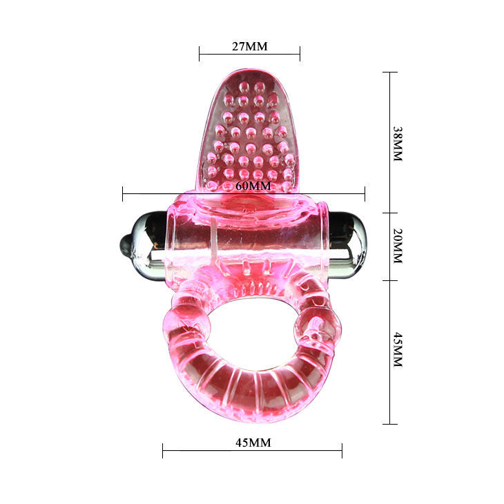 Baile Sweet Abs 10 Rhythms Ring Pink Vibrator Penis Ring | Niks.fi verkkokauppa