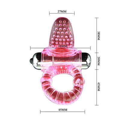 Baile Sweet Abs 10 Rhythms Ring Pink Vibrator Penis Ring | Niks.fi verkkokauppa