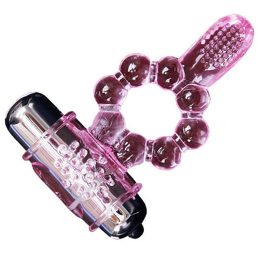 Baile Silicone Ring 10 Tongue Rhythms With Pink Vibration | Niks.fi verkkokauppa