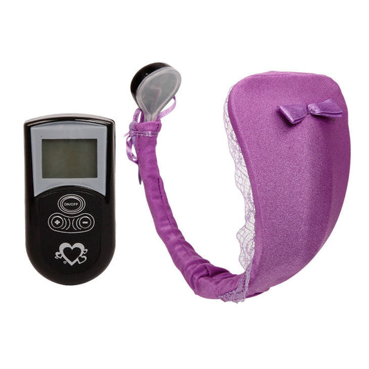 Baile Thong With Vibrator With Lilac Remote Control | Niks.fi verkkokauppa