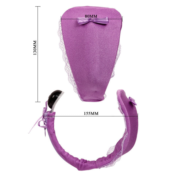 Baile Thong With Vibrator With Lilac Remote Control | Niks.fi verkkokauppa