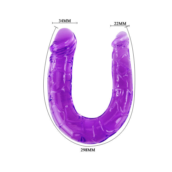 Baile Double Dildo In Lilac Flexible Jelly | Niks.fi verkkokauppa