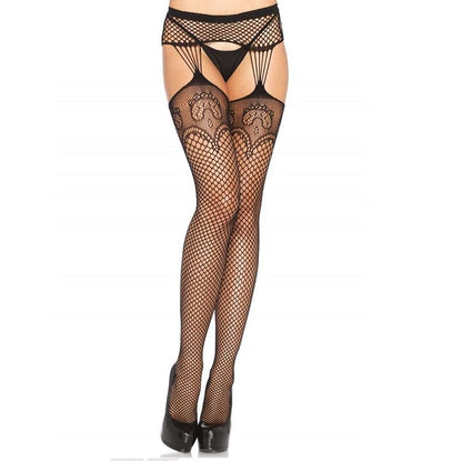 Leg Avenue Net Stockings With Garter Lines | Niks.fi verkkokauppa
