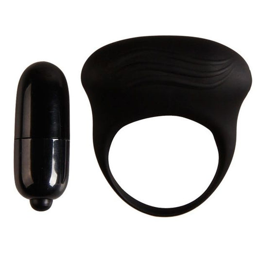 Pretty Love Bertram Black Vibrator Ring | Niks.fi verkkokauppa