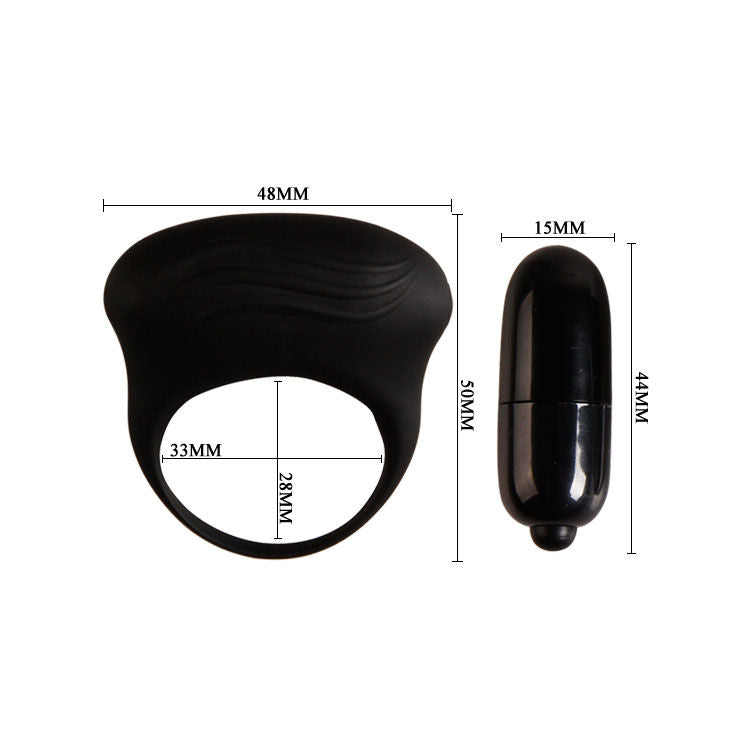 Pretty Love Bertram Black Vibrator Ring | Niks.fi verkkokauppa