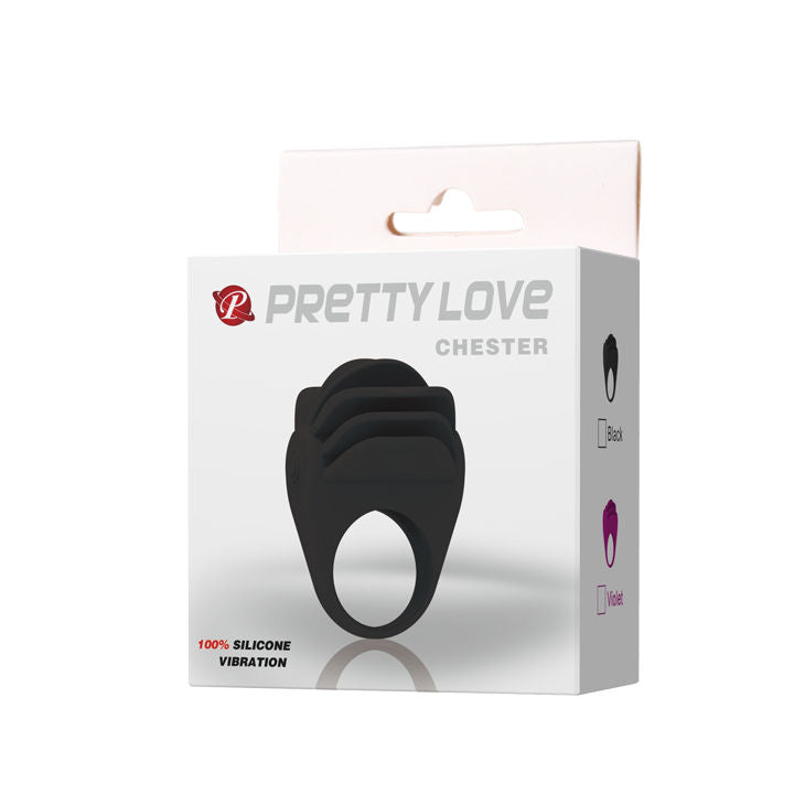 Pretty Love Chester Black Vibrator Ring | Niks.fi verkkokauppa