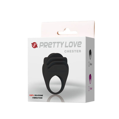 Pretty Love Chester Black Vibrator Ring | Niks.fi verkkokauppa