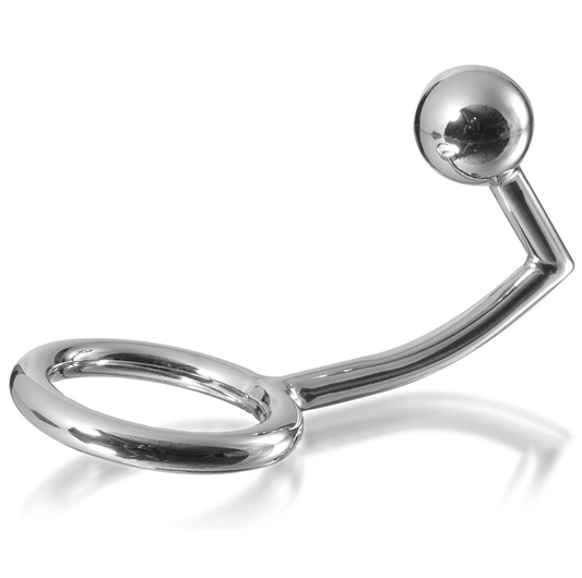 Cock Ring Ring With Anal Intruder Hook 40Mm | Niks.fi verkkokauppa