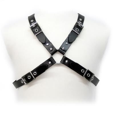 Leather Body Black Buckle Harness For Men | Niks.fi verkkokauppa