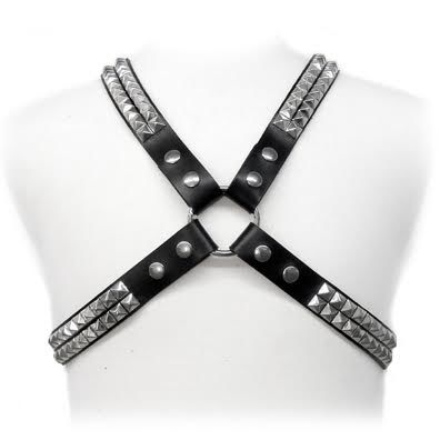Leather Body Pyramid Stud Harness | Niks.fi verkkokauppa