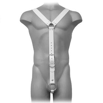 Leather Body Harness Men White | Niks.fi verkkokauppa