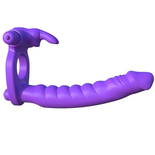Fantasy C-Ringz Silicone Double Vibrator Rabbit | Niks.fi verkkokauppa
