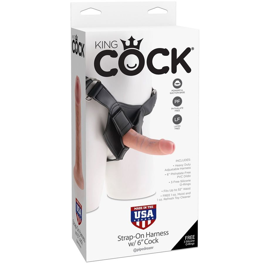 King Cockharness With Realistic Penis 15.20 Cm | Niks.fi verkkokauppa