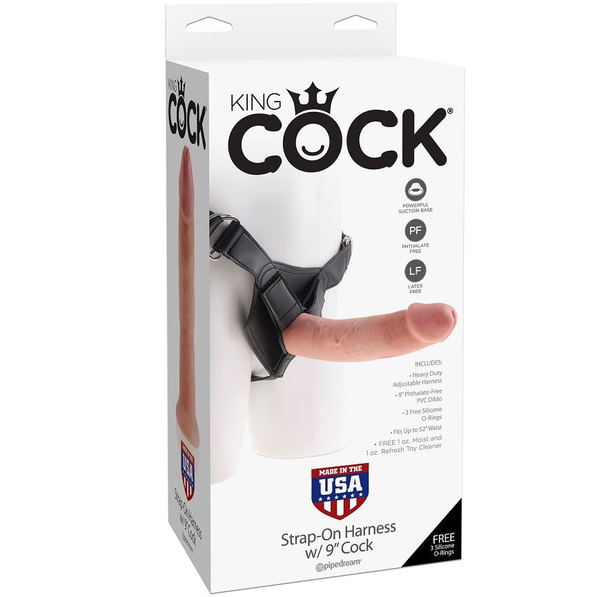 King Cockharness With Natural Realistic Penis 22.9 Cm | Niks.fi verkkokauppa