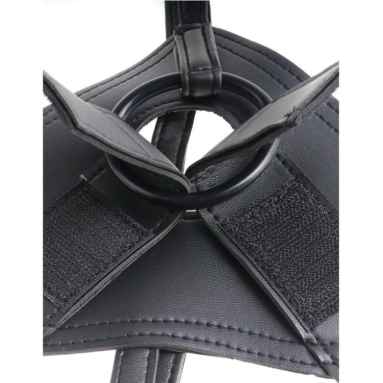 King Cockharness With Black Realistic Penis 22.9 Cm | Niks.fi verkkokauppa