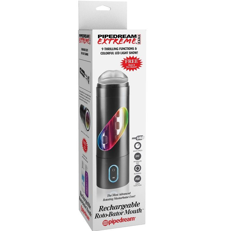 Extreme Toyz Roto Bator Usb Male Masturbator Mouth | Niks.fi verkkokauppa