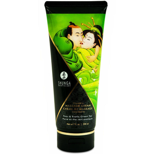 Shunga Pear & Green Tea Massage Cream 200 Ml | Niks.fi verkkokauppa