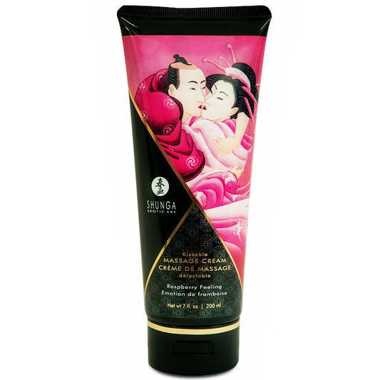Shunga Raspberry Massage Cream 200 Ml | Niks.fi verkkokauppa